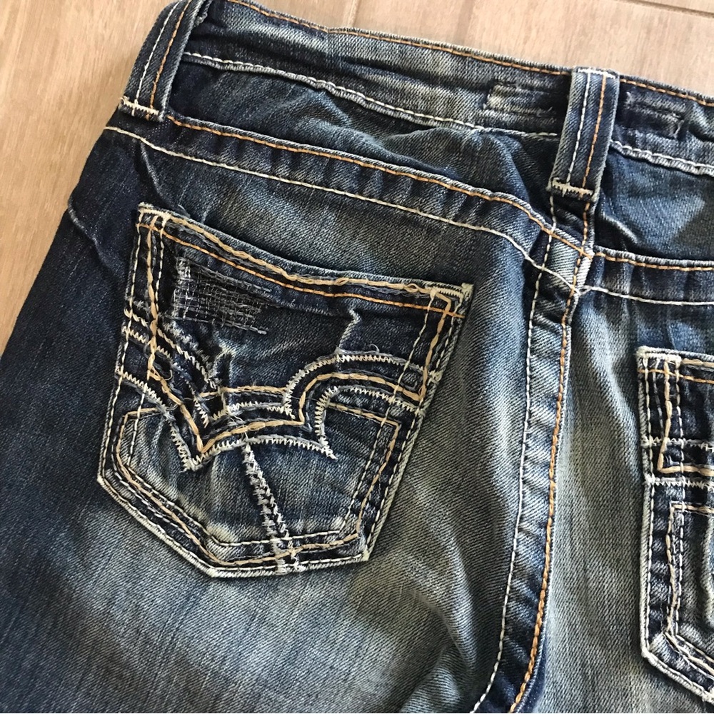 Big Star Rikki Straight Leg Cropped Low Rise Size 30 - Picture 4 of 11